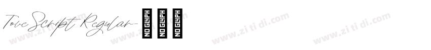 ToveScript Regular字体转换 ToveScript Regular字体转换